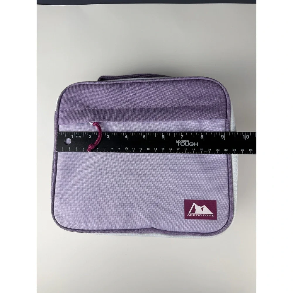 Arctic Zone Insulated Lunch Box Purple Lavender Zippered Bag